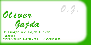 oliver gajda business card